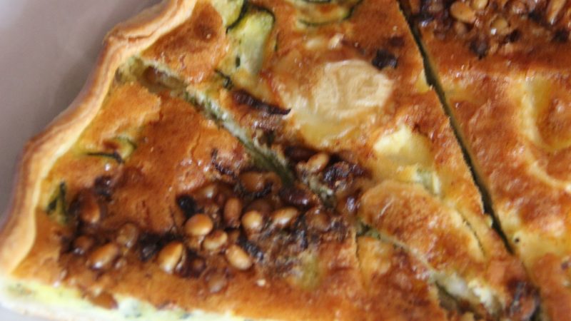 Quiche courgette et chèvre